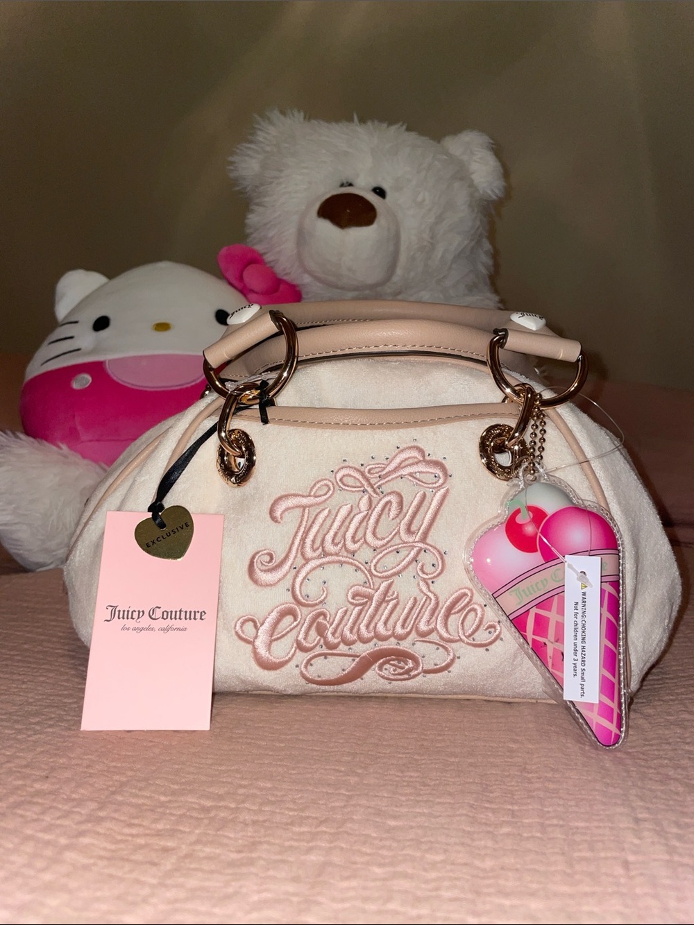 NWT Juicy Couture Sugar Rush Satchel with ice cream charm 🩷